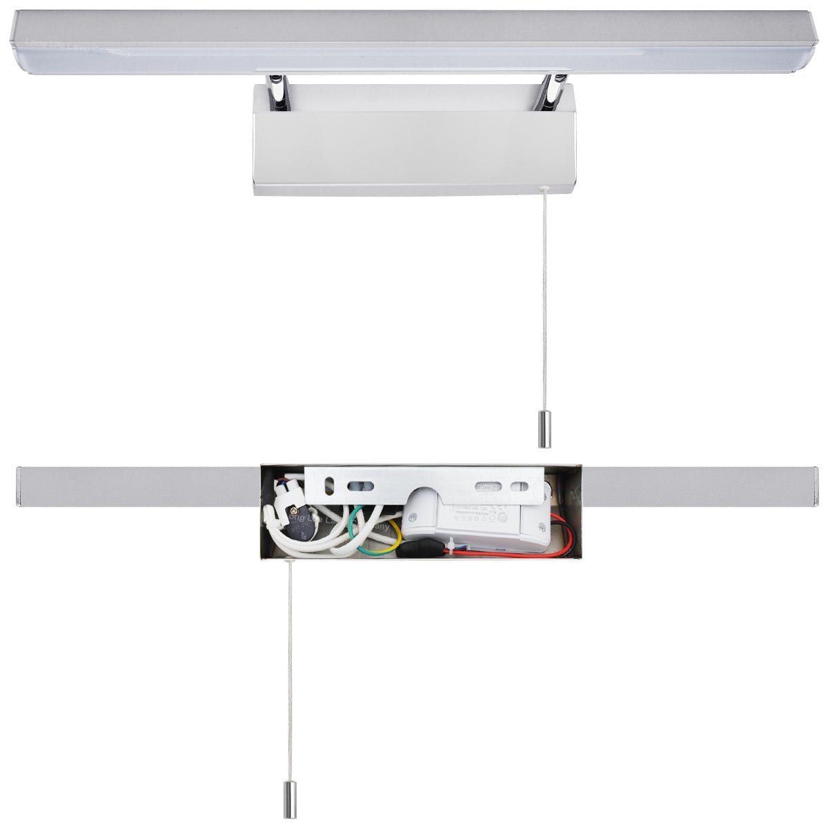 7w LED Bathroom Mirror Wall Light With Pull Cord Cool White 6500k IP20 - Energy Light Bulbs - Free delivery on all orders