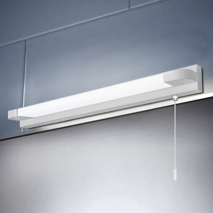 7w LED Bathroom Mirror Wall Light With Pull Cord Cool White 6500k IP44 - Energy Light Bulbs - Free delivery on all orders