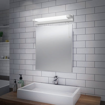 7w LED Bathroom Mirror Wall Light With Pull Cord Cool White 6500k IP44 - Energy Light Bulbs - Free delivery on all orders