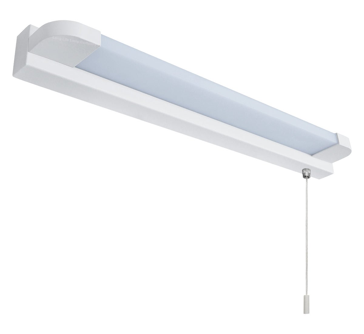 7w LED Bathroom Mirror Wall Light With Pull Cord Cool White 6500k IP44 - Energy Light Bulbs - Free delivery on all orders