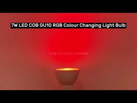 7w LED GU10 Colour Changing Bulbs | Auto Fade COB High Brightness Mood - Energy Light Bulbs - Free delivery on all orders