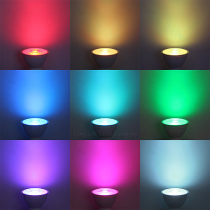 7w LED GU10 Colour Changing Bulbs | Auto Fade COB High Brightness Mood - Energy Light Bulbs - Free delivery on all orders