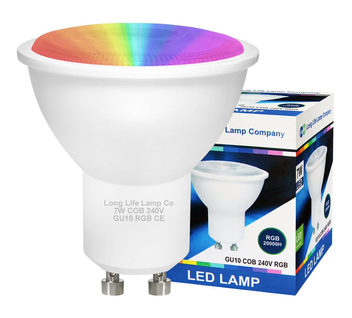 7w LED GU10 Colour Changing Bulbs | Auto Fade COB High Brightness Mood - Energy Light Bulbs - Free delivery on all orders