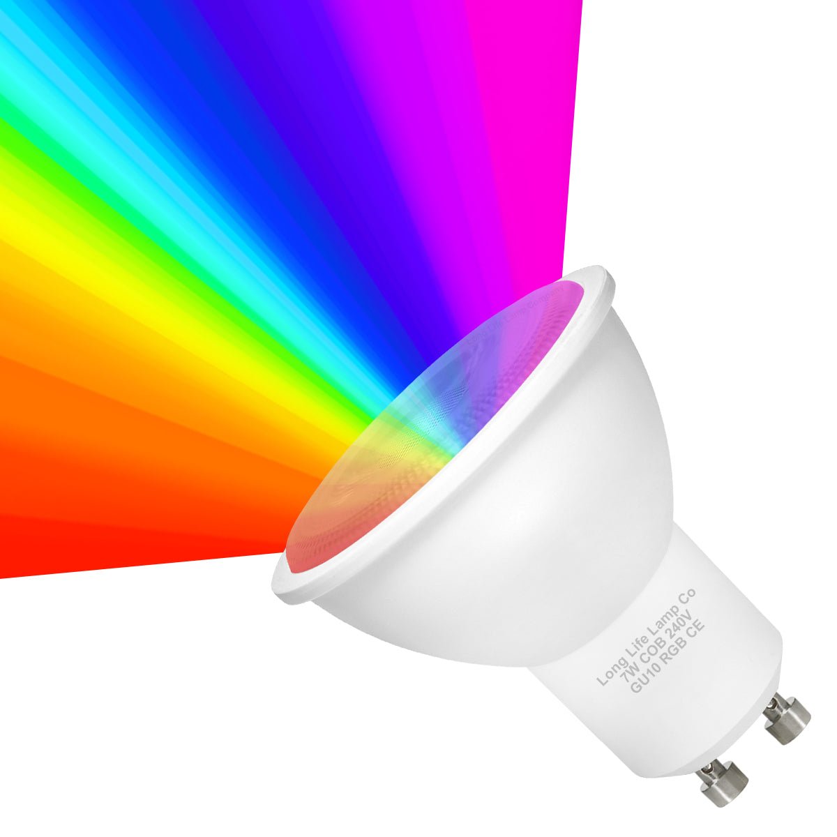 7w LED GU10 Colour Changing Bulbs | Auto Fade COB High Brightness Mood - Energy Light Bulbs - Free delivery on all orders