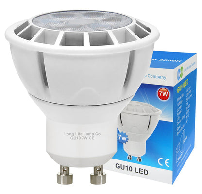 7w LED GU10 replacement 65w Halogen warm white old - Energy Light Bulbs - Free delivery on all orders