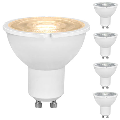 7W LED GU10 Spotlight Bulb Warm White 3000k 5 Pack or 10 Pack - Energy Light Bulbs - Free delivery on all orders
