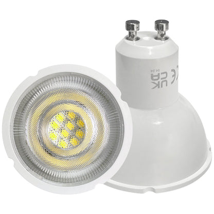 7W LED GU10 Spotlight – Cool White 6500K, 5 or 10 Pack - Energy Light Bulbs - Free delivery on all orders