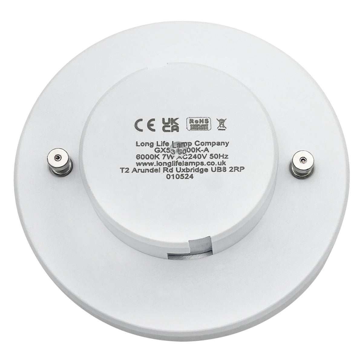 7w LED GX53 Light Bulb Cool White Replacement For Round CFL - Energy Light Bulbs - Free delivery on all orders