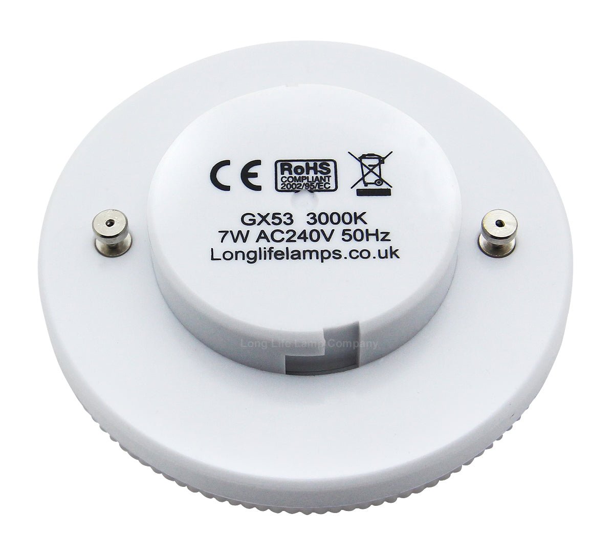 7w LED GX53 Light Bulb Warm White Replacement For Round CFL - Energy Light Bulbs - Free delivery on all orders