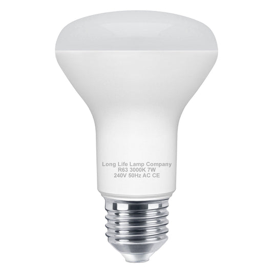 7W R63 LED Reflector Light Bulb 3000K E27 - Energy Light Bulbs - Free delivery on all orders