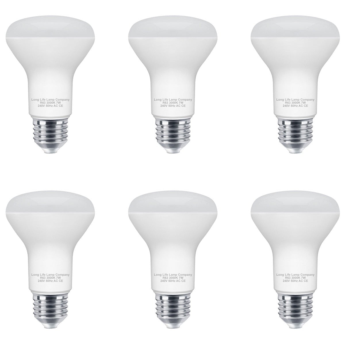 7W R63 LED Reflector Light Bulb 3000K E27 - Energy Light Bulbs - Free delivery on all orders
