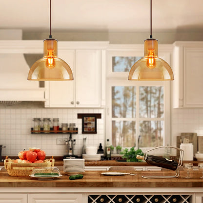 Modern Vintage Ceiling Gold Glass Pendant Lamp - Free delivery on all orders
