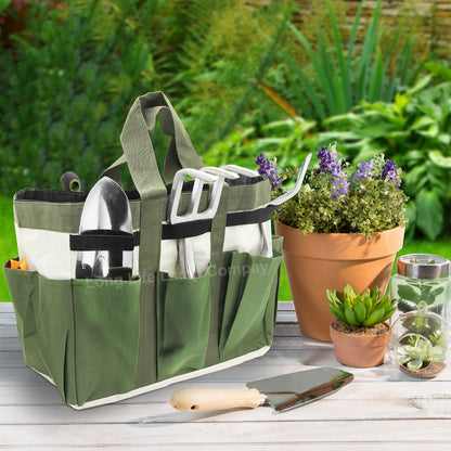 Heavy Duty Garden Tool Bag Organizer 8 Pocket Storage - Free delivery on all orders
