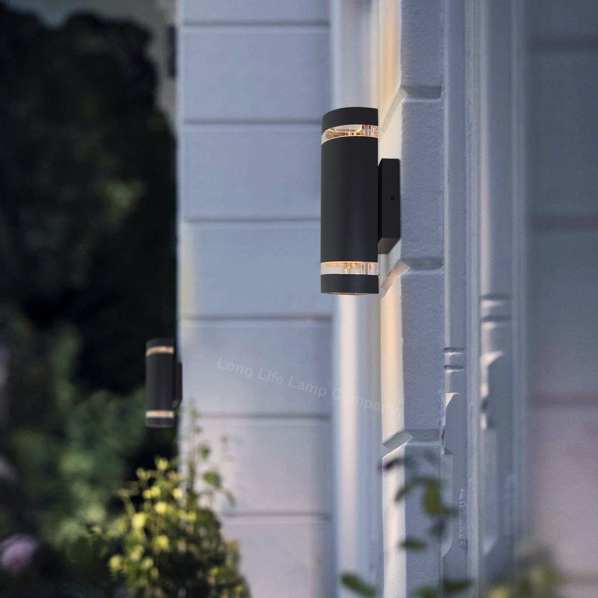 Modern Outdoor Double Wall Light