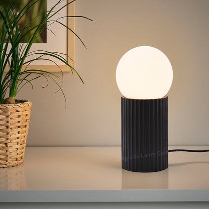 Modern Opaque Globe Opal Sphere Glass Table Lamp - Free delivery on all orders