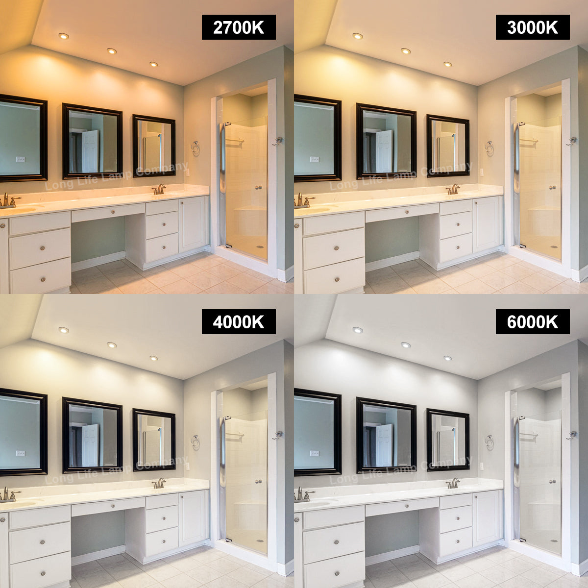 8W Fire Rated Downlights Dimmable White