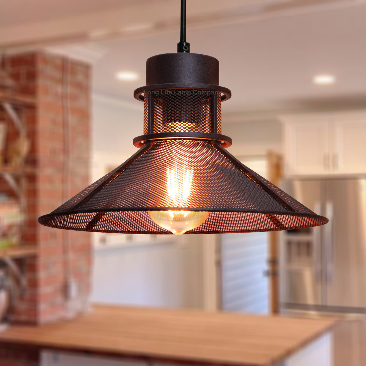 Industrial Ceiling Rustic Copper Scone Pendant Light