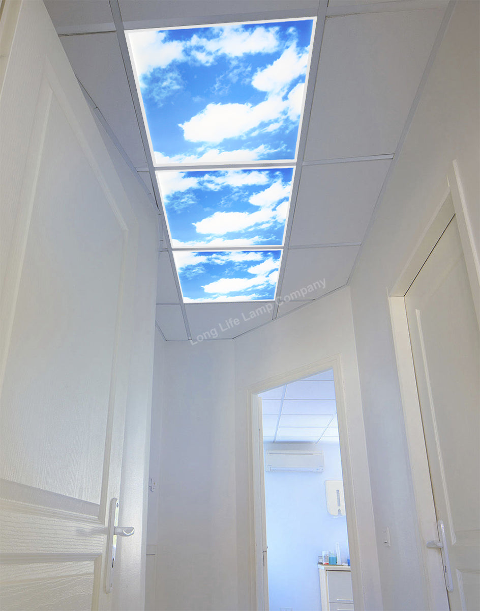 Dimmable 40w Sky LED Recessed Ceiling Panel 600 X 600 Cloud Scene SKY01 With Dimmable Transformer