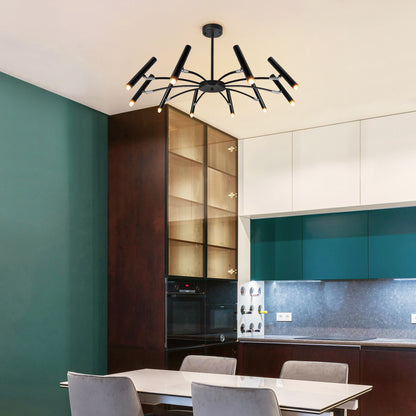 10 Lamp Ceiling Black Cluster Sputnik Pendant Light Adjustable Beam Angle With G9