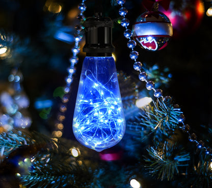 1w  E27 ST58 LED Blue Fairy String Filament Light Light Bulb