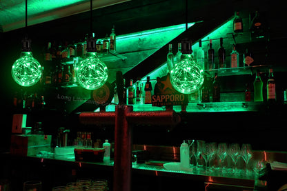 1w E27 LED Globe Decorative Light Bulb Green G95 - Free delivery on all orders