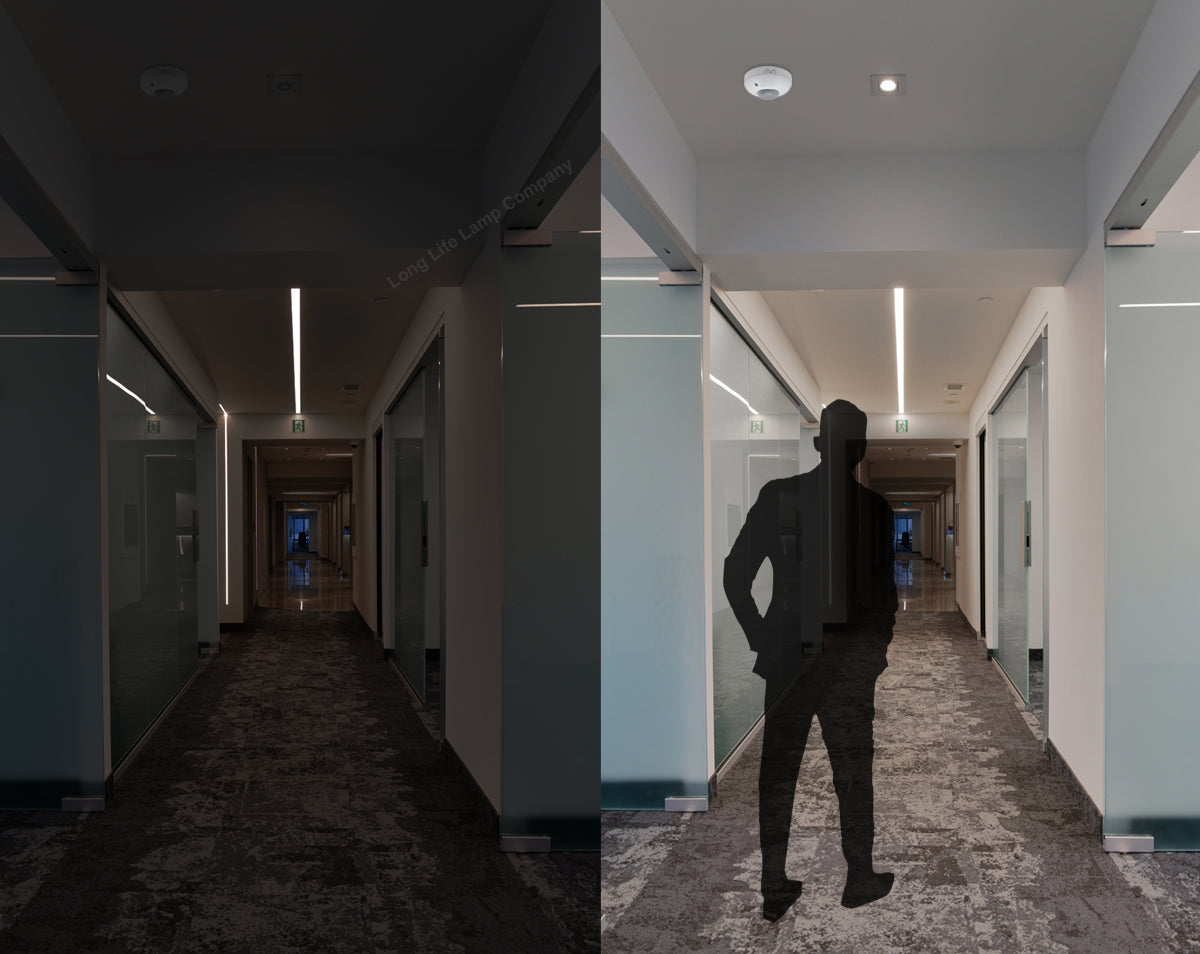 360° PIR Ceiling Motion Sensor Switch IP44 Surface Mount 1200W - Free delivery on all orders