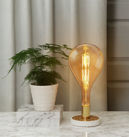 8W Pear Shape Antique Vintage LED E27 Large Smoked Glass