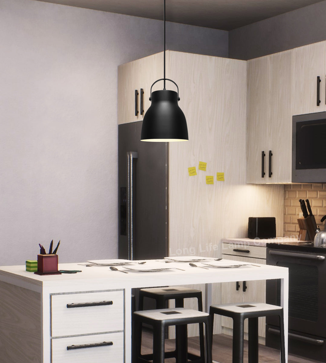 Modern Retro Pendant Light Black Metal Lamp Shade Scone - Free delivery on all orders