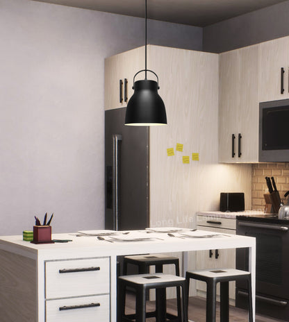 Modern Retro Pendant Light Black Metal Lamp Shade Scone - Free delivery on all orders
