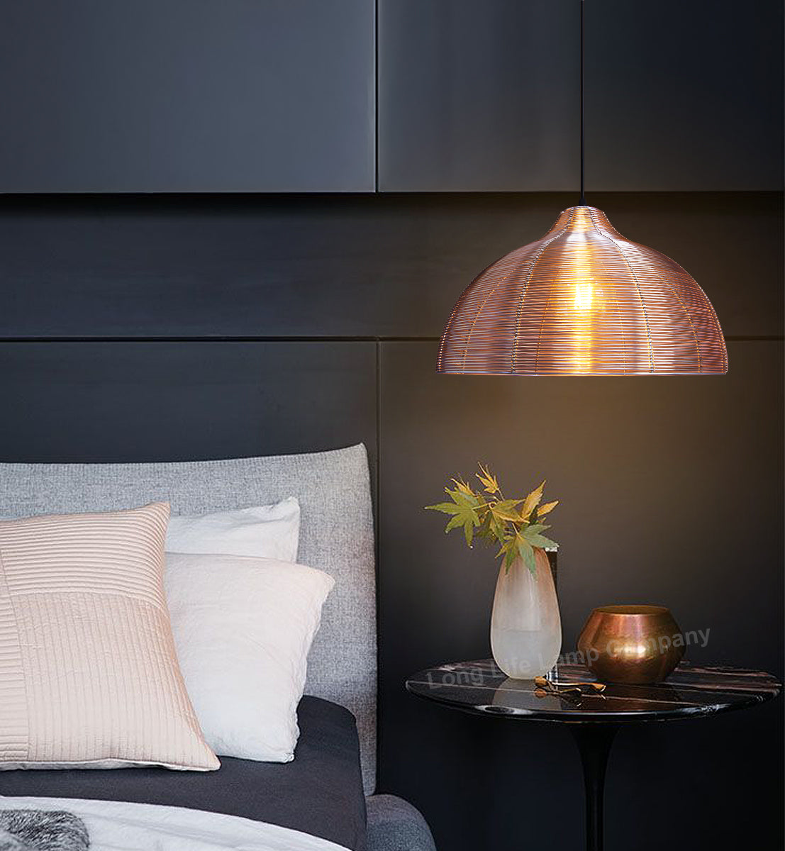 Modern Copper Cage Ceiling Pendant Light M0182 - Free delivery on all orders