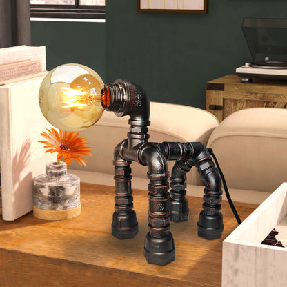 Steampunk Dog Robot Table Lamp E27 G95 LED Included - Free delivery on all orders