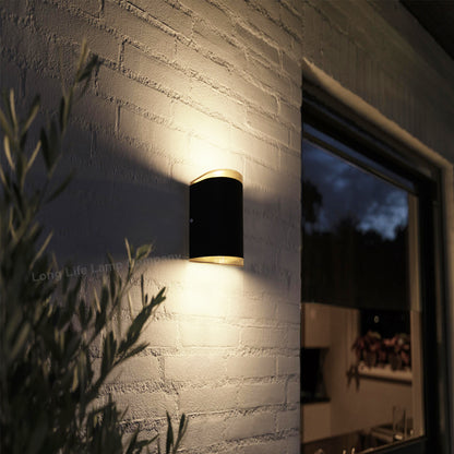 Modern 6W LED Double Outdoor Wall Light Black Warm White - Free delivery on all orders