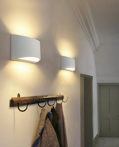 Modern Up Down Gypsum Ceramic Wall Light with G9 LED 5W WW