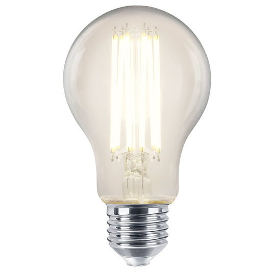 8W 10W 12W LED A60 Filament Light Bulb Dimmable 4000K E27 Clear Glass 3 or 5 or 10 PACK