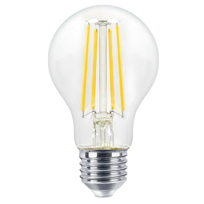 8W 10W 12W LED A60 Filament Light Bulb Dimmable 4000K E27 Clear Glass 3 or 5 or 10 PACK