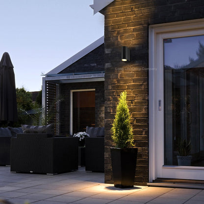 8w, 10w, 12w LED Black Up Down Wall Light GU10 IP44 Outdoor Garden Wall Light - Energy Light Bulbs - Free delivery on all orders