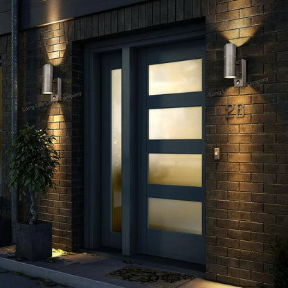 8W, 10W, 12W LED GU10 PIR Movement Sensor Ourdoor Up Down Double Wall Light ZLC08 - Free delivery on all orders