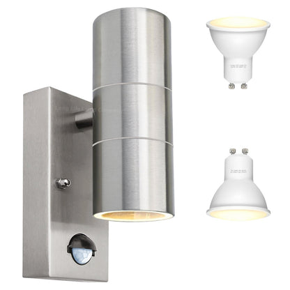 8W, 10W, 12W LED GU10 PIR Movement Sensors Up and Down Wall Light - Energy Light Bulbs - Free delivery on all orders
