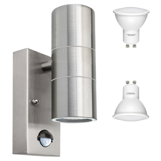 8W, 10W, 12W LED GU10 PIR Movement Sensors Up and Down Wall Light - Energy Light Bulbs - Free delivery on all orders