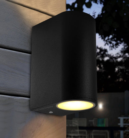 8w, 10w, 12w LED Outdoor Black Up Down Double Wall Light ZLC024 - Free delivery on all orders