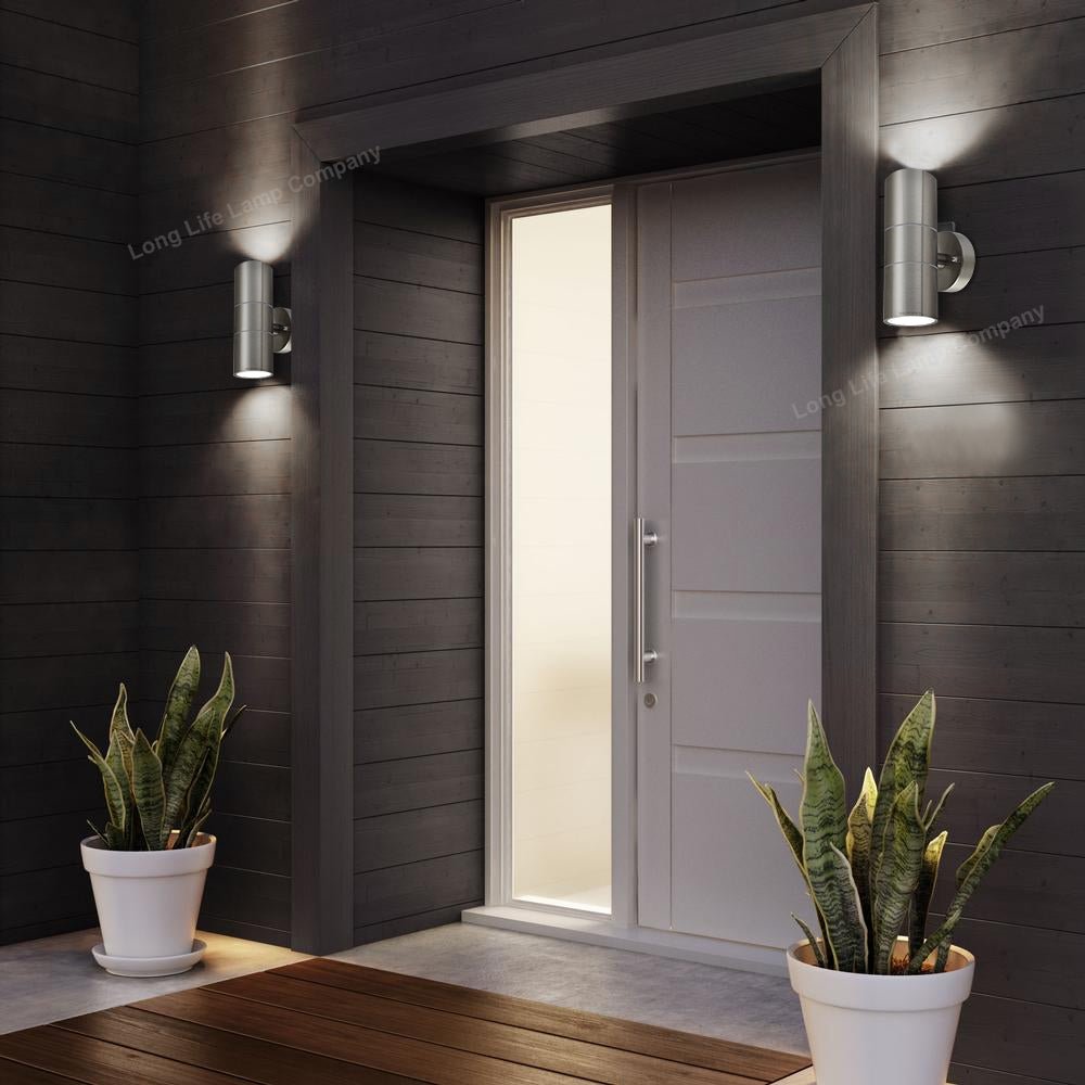 8w, 10w, 12w LED Outdoor Stainless Steel Double Wall Light ZLC03 - Free delivery on all orders
