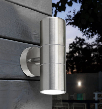 8w, 10w, 12w LED Outdoor Stainless Steel Double Wall Light ZLC03 - Free delivery on all orders