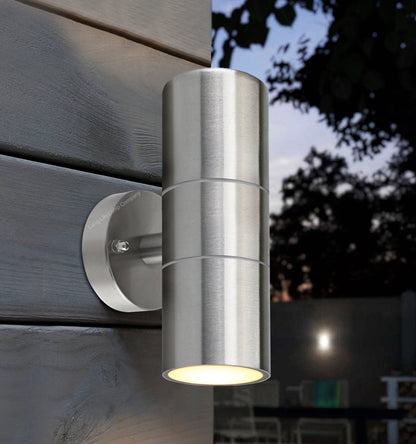 8w, 10w, 12w LED Outdoor Stainless Steel Double Wall Light ZLC03 - Free delivery on all orders