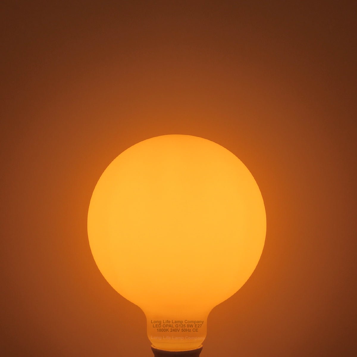 8w Decorative LED Opal G125 Globe Light Bulb E27 Edison Screw Warm White - Energy Light Bulbs - Free delivery on all orders