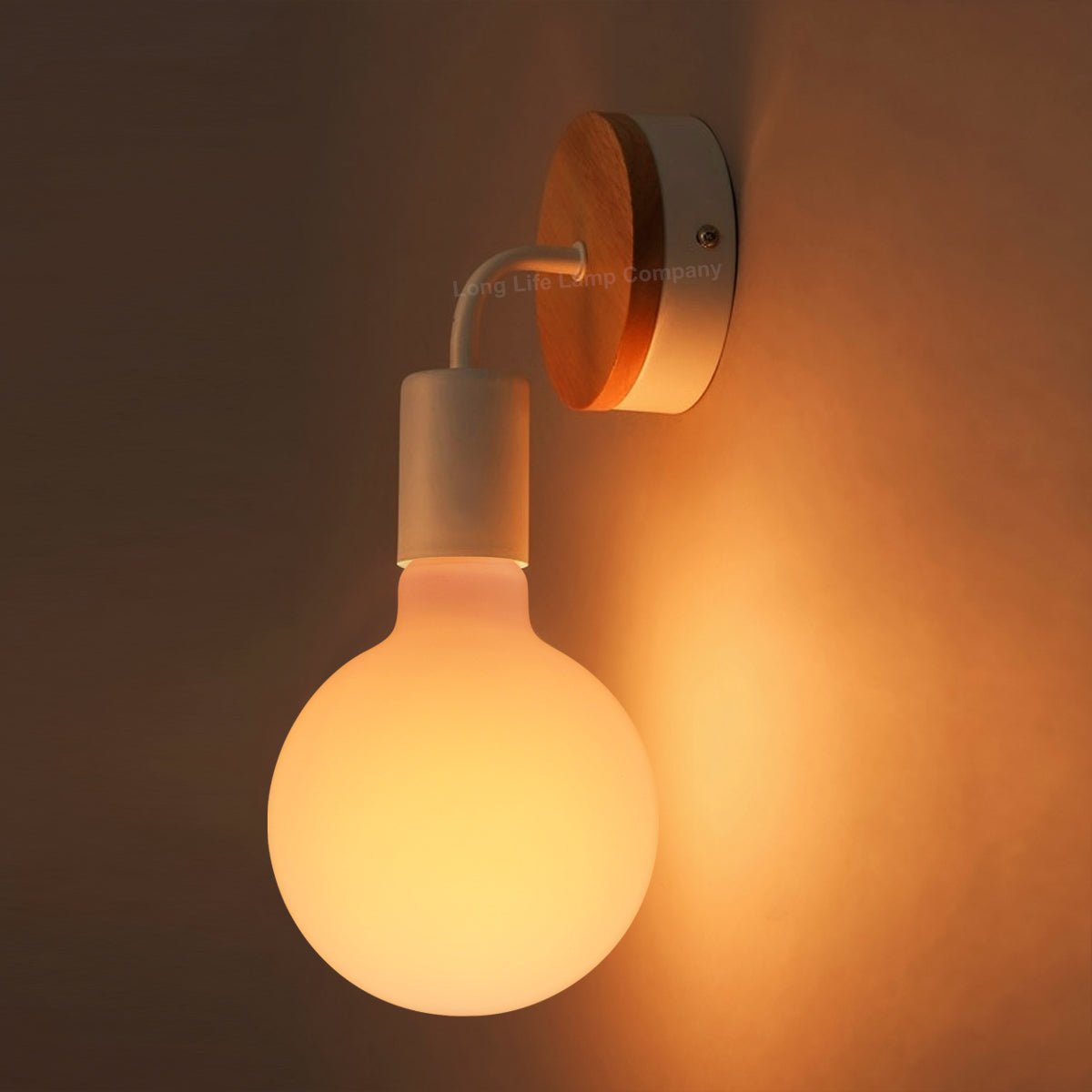 8w Decorative LED Opal G125 Globe Light Bulb E27 Edison Screw Warm White - Energy Light Bulbs - Free delivery on all orders