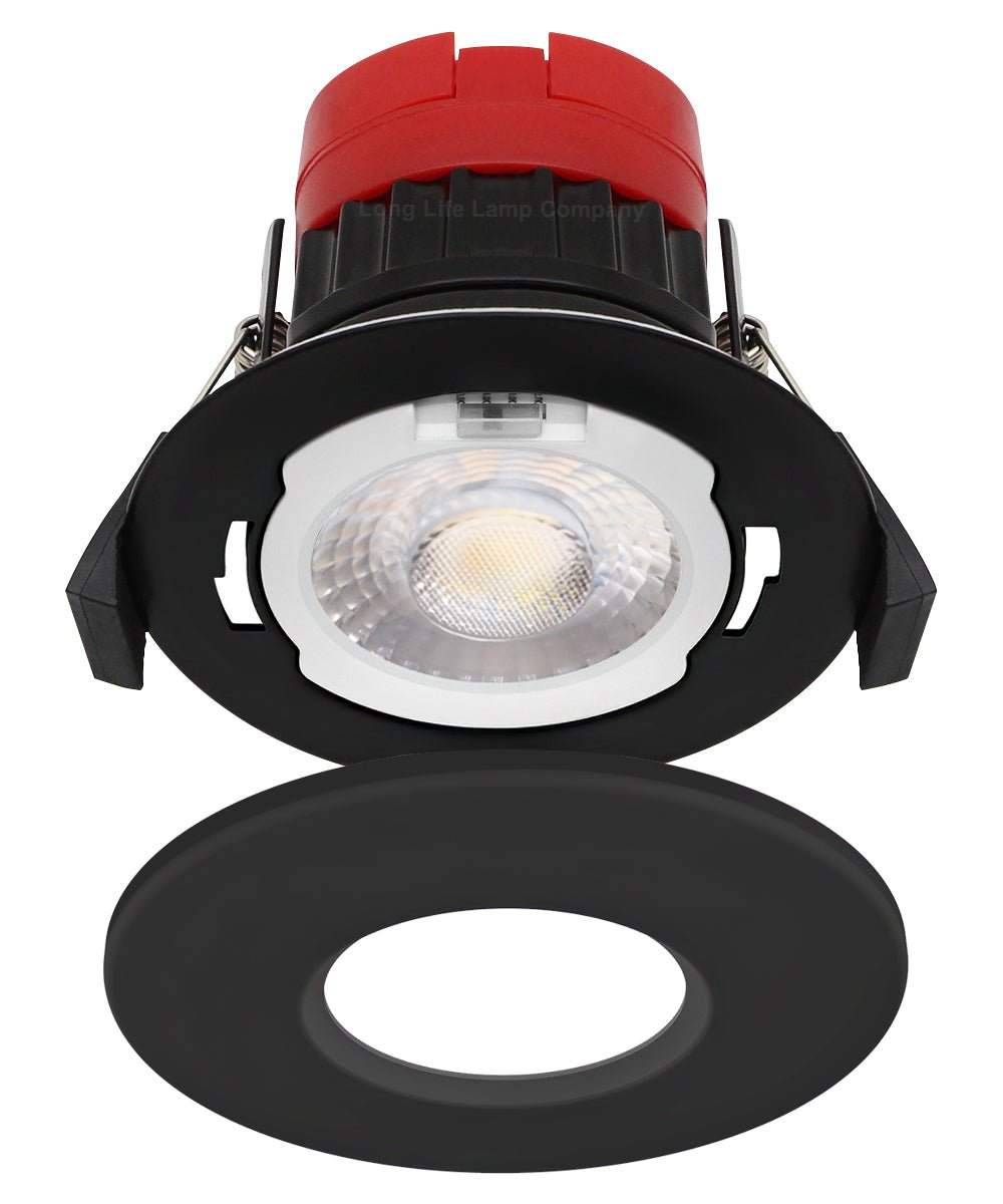 8W Fire Rated Downlights Dimmable Black - Energy Light Bulbs - Free delivery on all orders