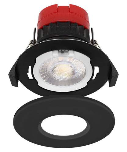 8W Fire Rated Downlights Dimmable Black - Energy Light Bulbs - Free delivery on all orders