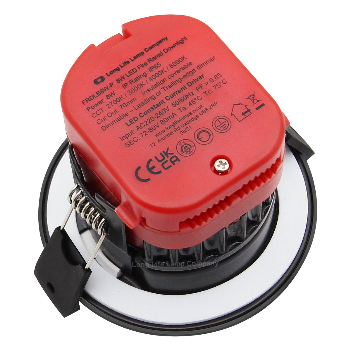 8W Fire Rated Downlights Dimmable Black - Energy Light Bulbs - Free delivery on all orders