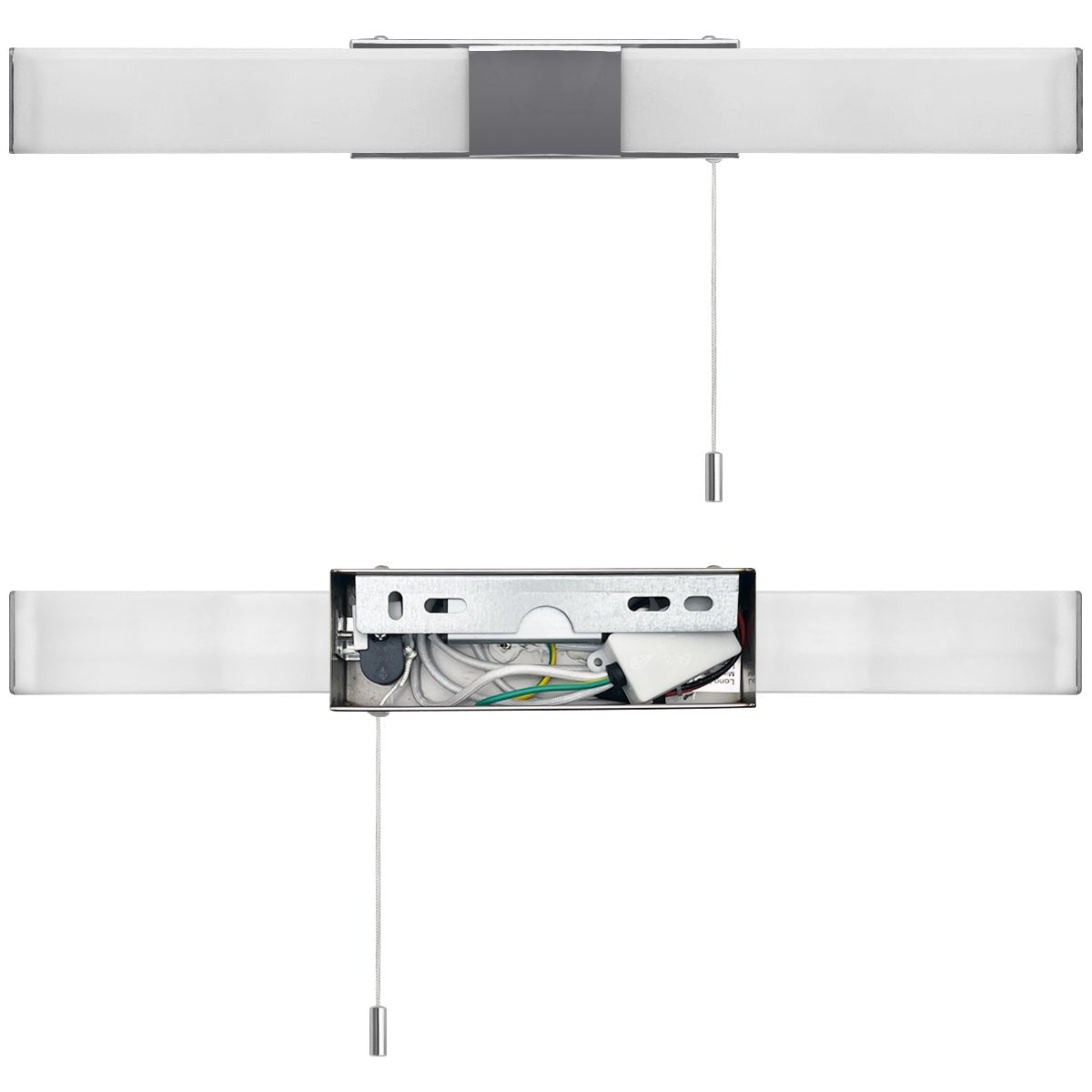 8W LED Bathroom Mirror Light with Pull Switch 6500K Cool White IP44 ML19 - Energy Light Bulbs - Free delivery on all orders