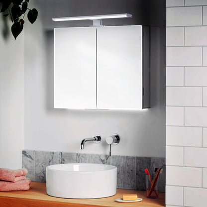 8W LED Mirror Light 3 Mounting Option Cool White 6500k IP44 Wall Light - Energy Light Bulbs - Free delivery on all orders